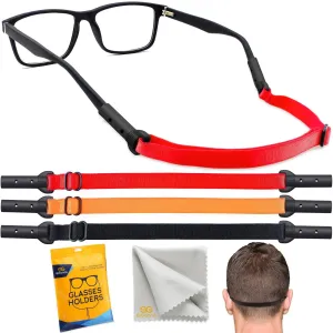 Glasses Strap Holder 3 Adjustable Eyeglasses Strap Lanyards No Tail 3 Pcs M Size