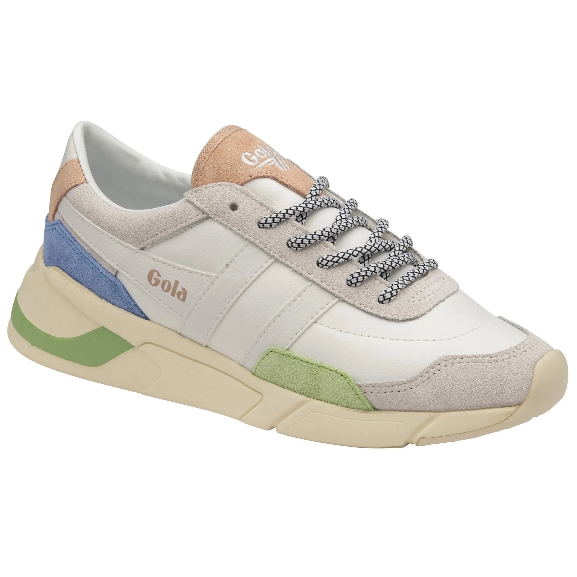 Gola Eclipse Trident White/Green/Blue Sneaker