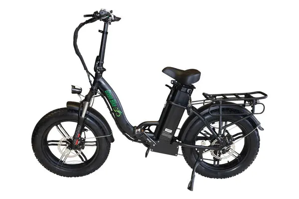 Green Bike USA GB750 Low Step Fat Tire Folding 48v 750w Electric Bike