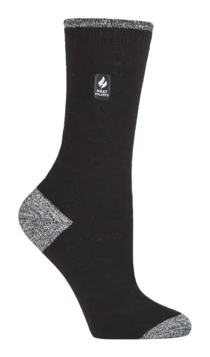 Heat Holders - Ladies Ultra Lite Socks (Black / White (Oia))