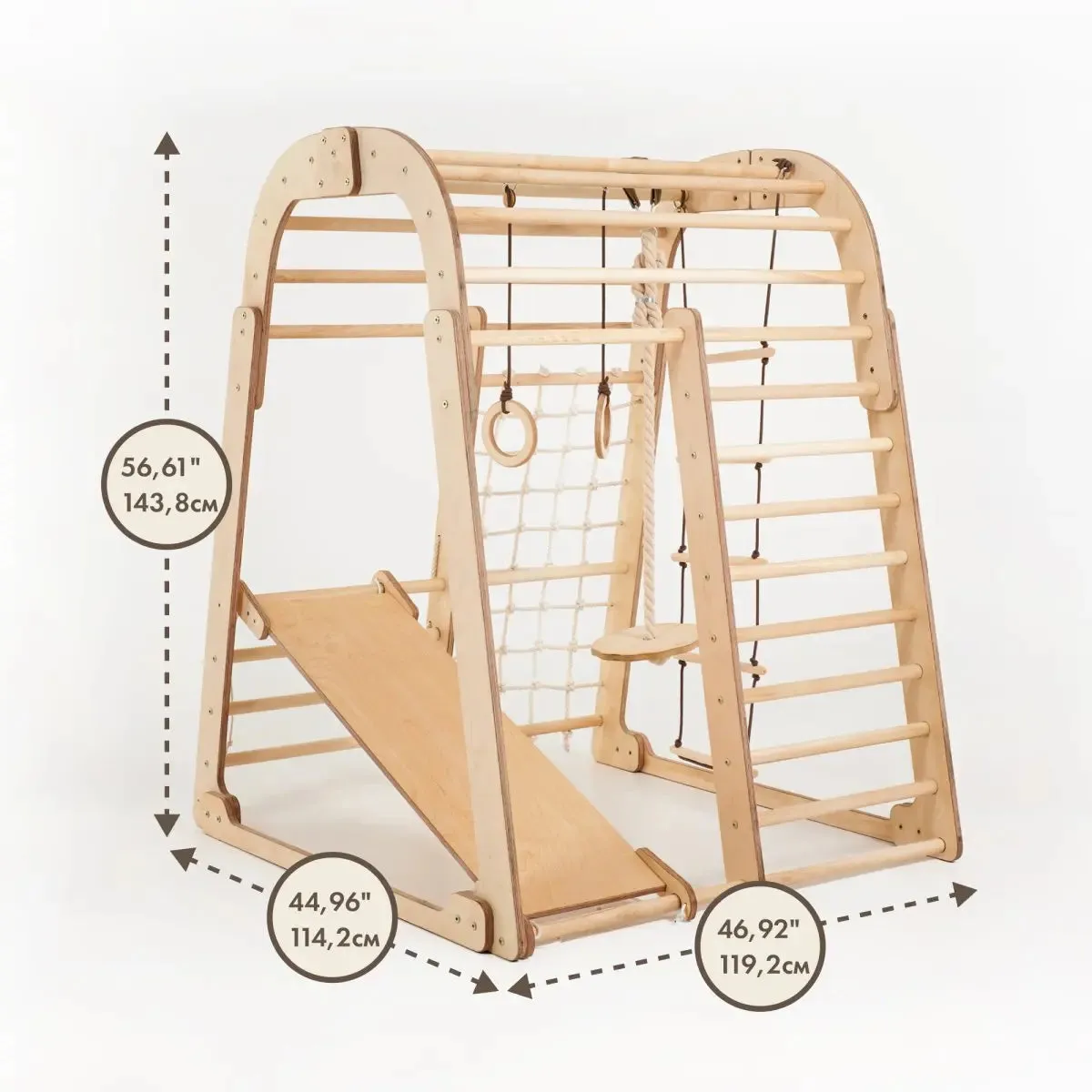 Indoor Playground For Toddlers - 7in1 Playground   Swings Set   Slide Board   Art Set