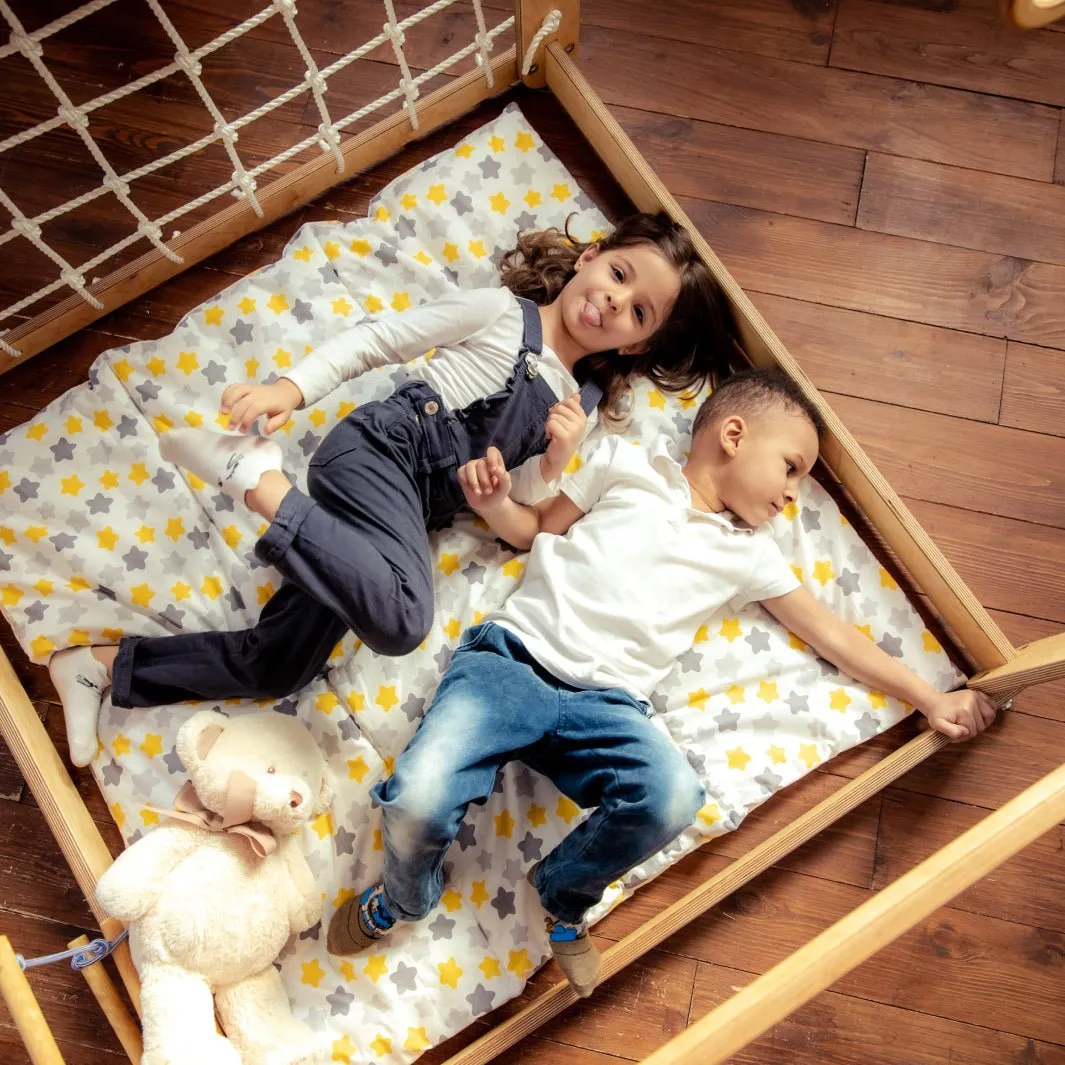 Indoor Wooden Playhouse - With Swings And Seesaw