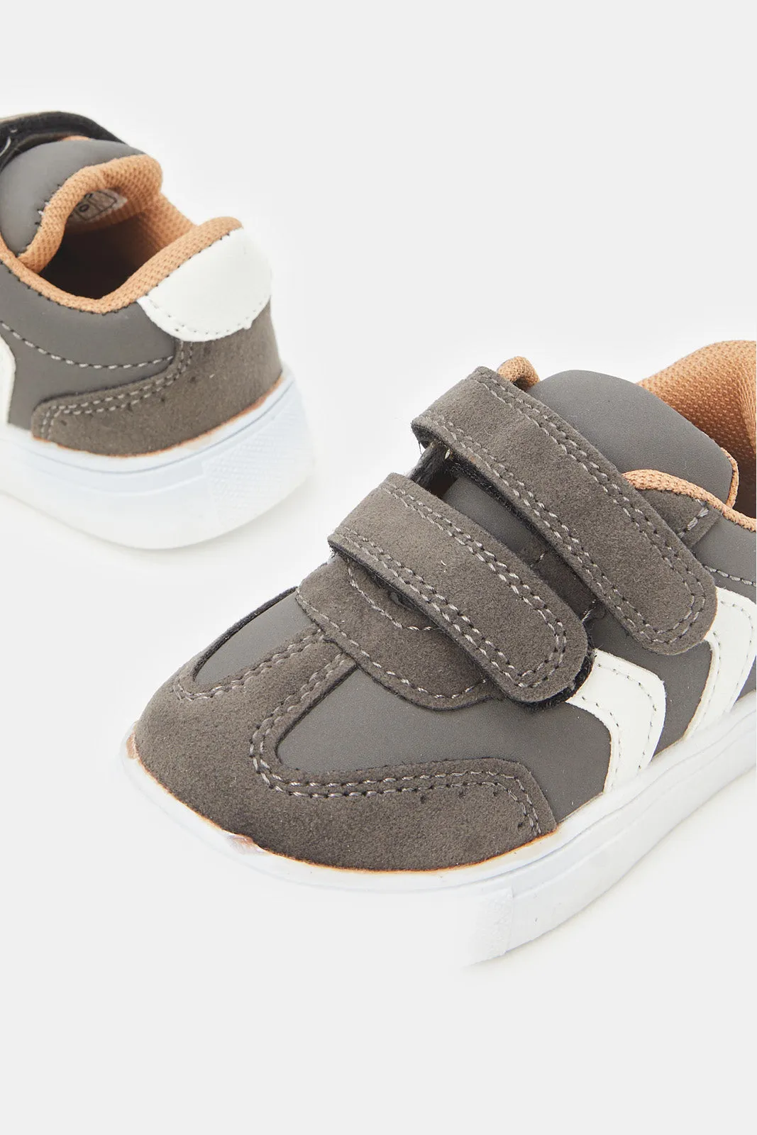 Infant Boys Grey Chunky Trainer