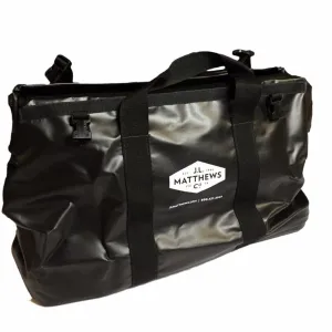 J.L. Matthews Big Mouth Black Vinyl Tool Bag W/ Roll-Up Rain Flap - 62-660