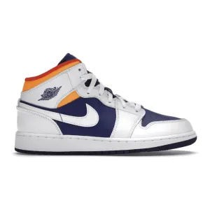 Jordan 1 Mid 'White Laser Orange' GS