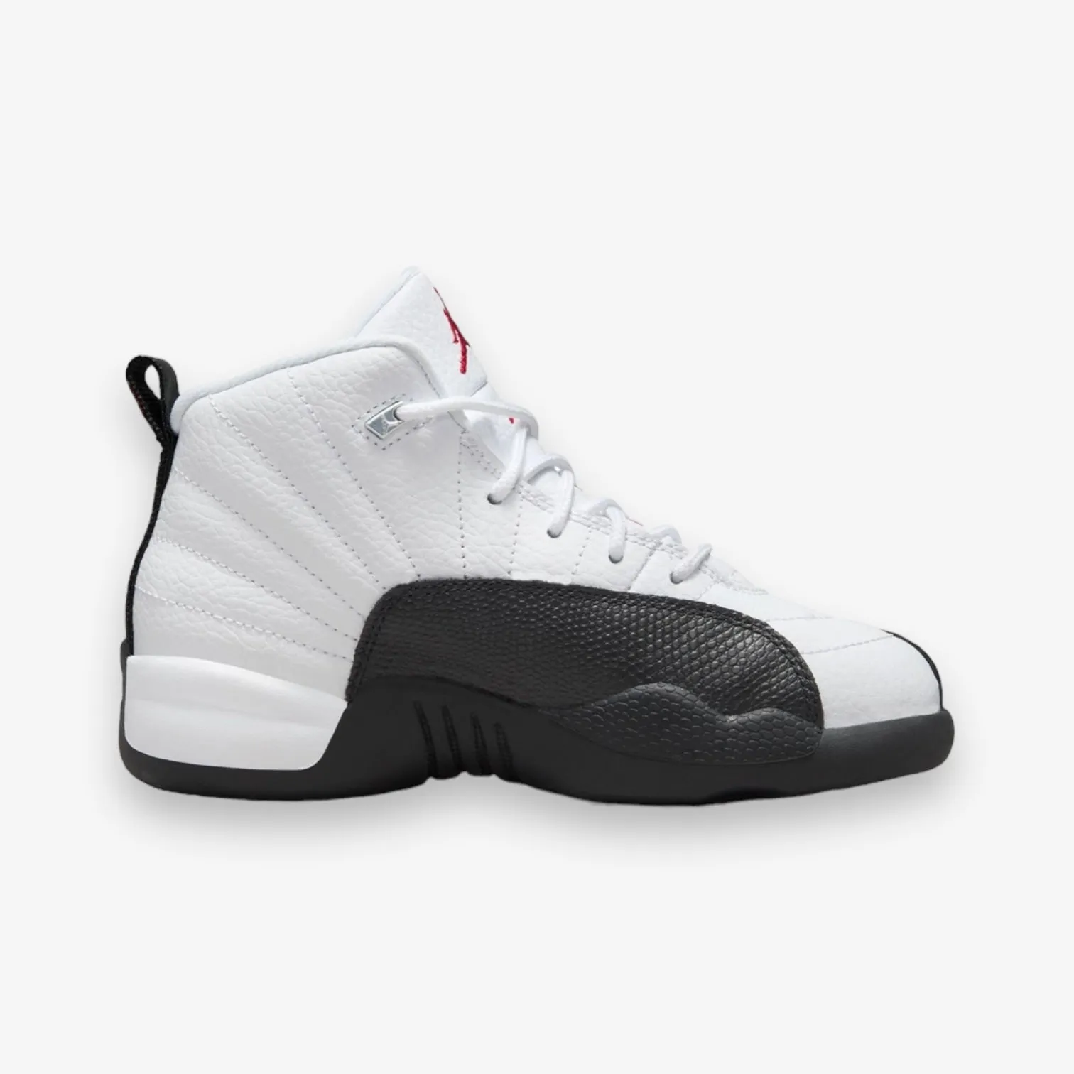 Jordan 12 Retro PS White Gym Red Black Pre School Sizes 151186-162