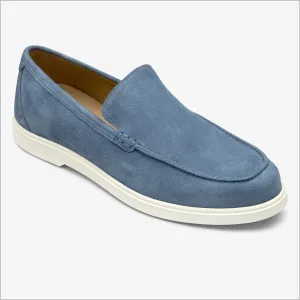 Loake Tuscany Light Blue Suede Loafer--