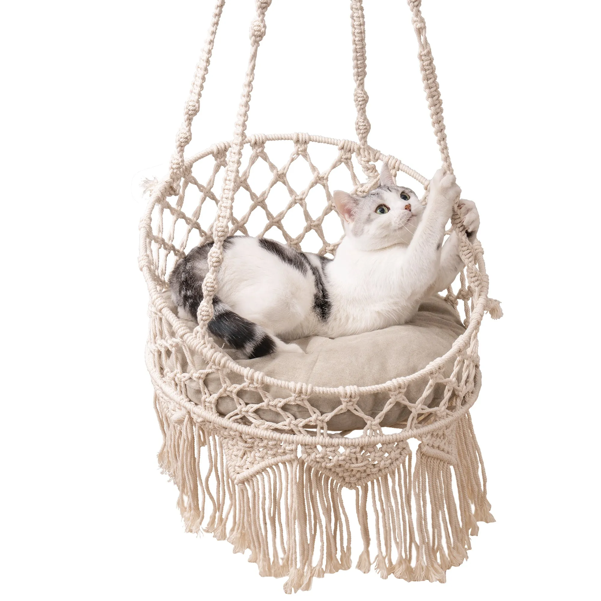 Macrame Cat Hammock