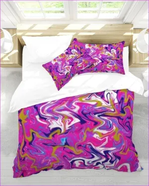 Marbled Pixie King Duvet Cover Set