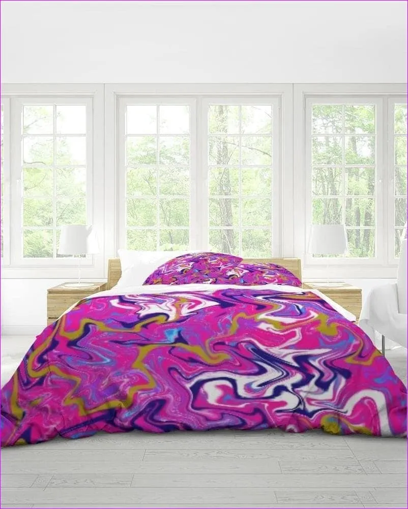 Marbled Pixie King Duvet Cover Set