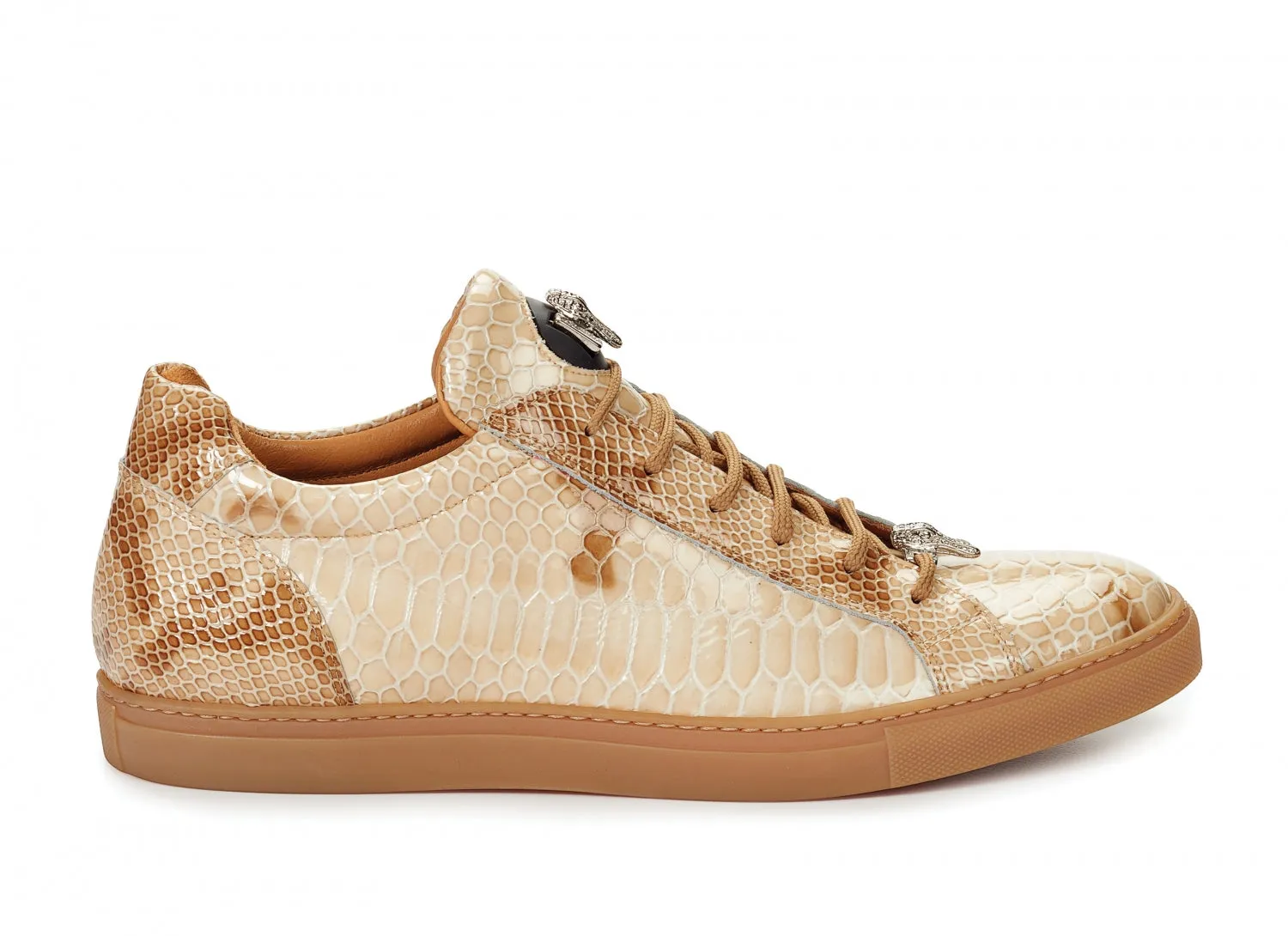 Mauri - 8825 Patent Leather Python Sneakers