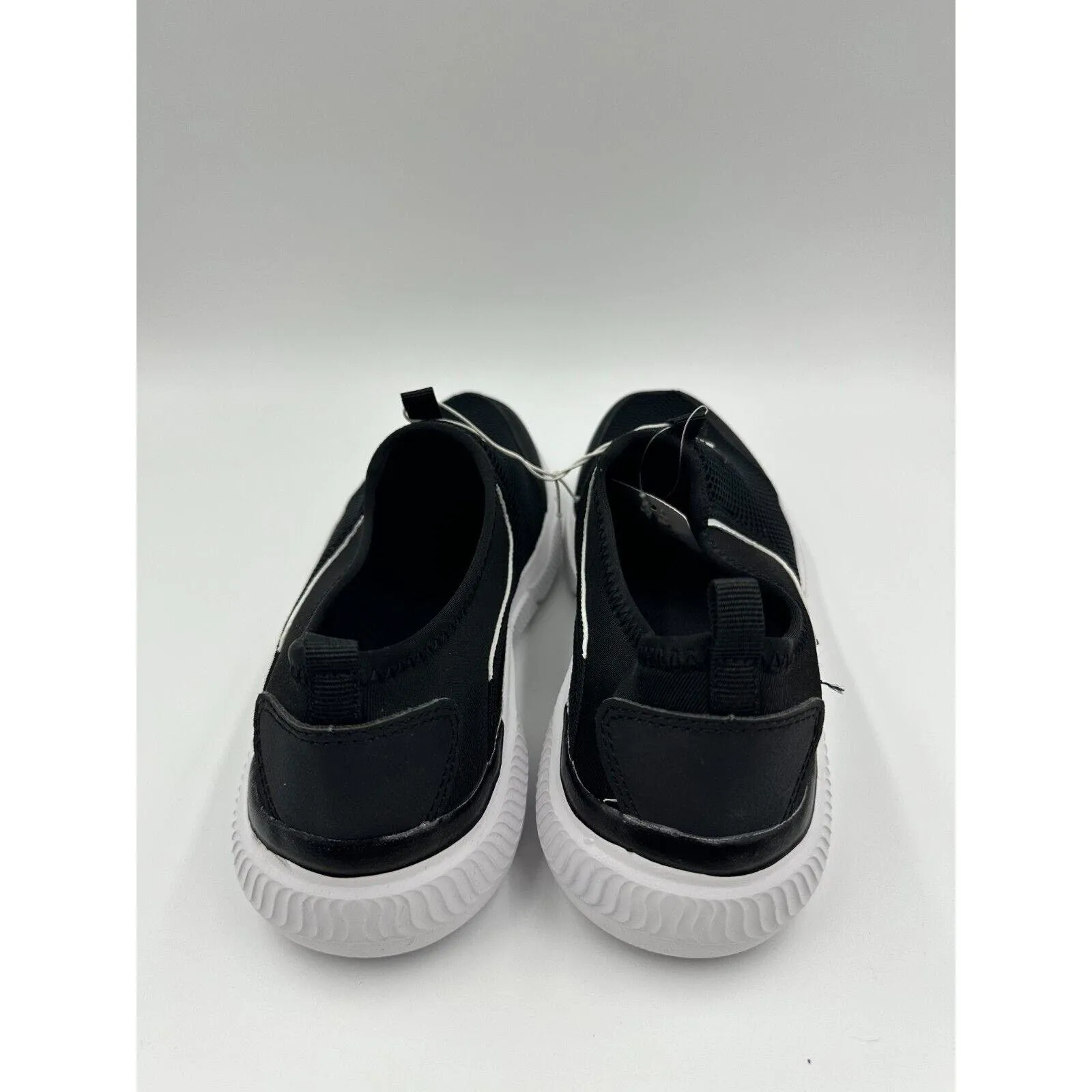 Men's Size 8, Black Slip-on Water Shoe with White Sole