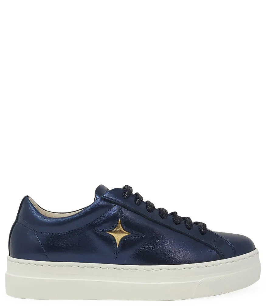 Moma X Madison Maison™ Navy Leather Platform Sneaker