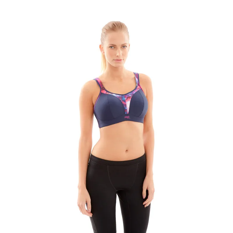 Navy Multi Limited Edition Sports Bra Non-Wired - Panache