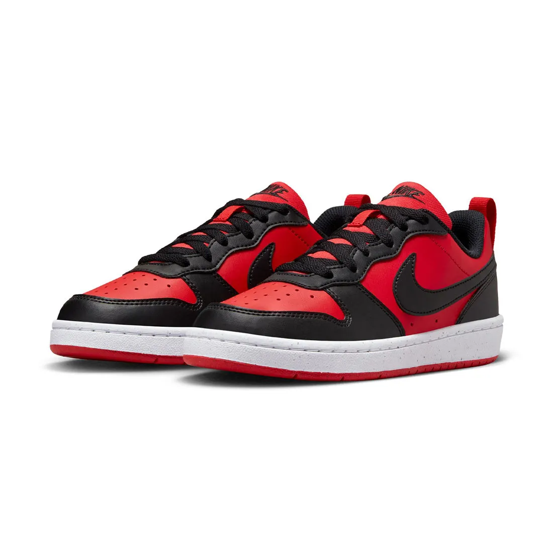 NIKE COURT BOROUGH LOW RECRAFT BIG KIDS' SHOES RED