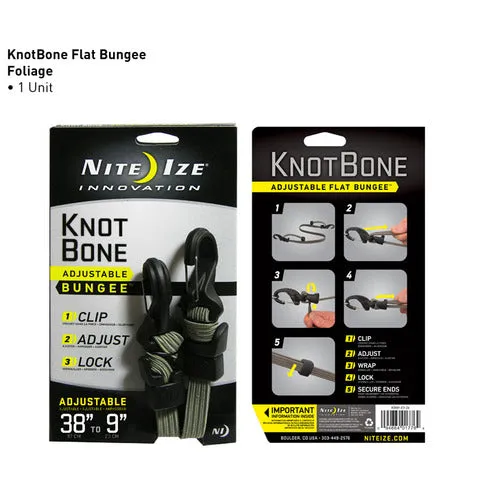 Nite Ize KnotBone Flat Bungee - Foliage