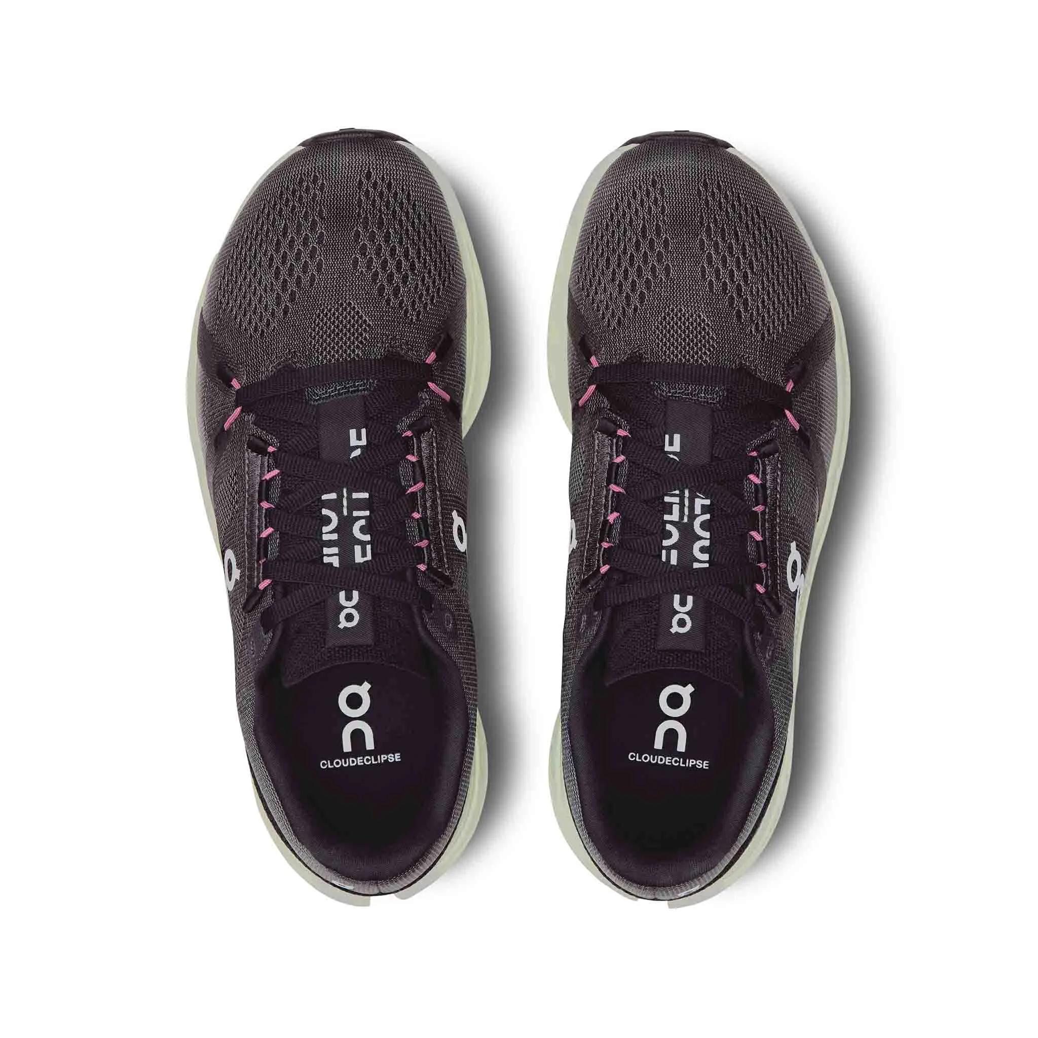 On | Women's Cloudeclipse Running Shoes - Rock/Lima