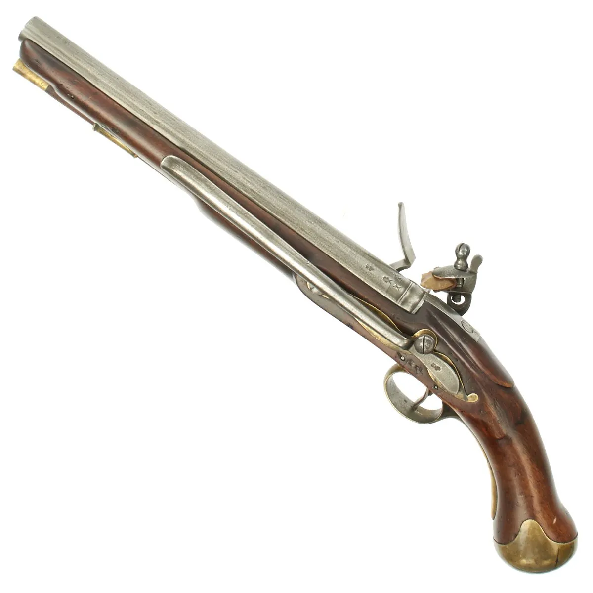 Original British Napoleonic Era Pattern 1800 Sea Service Tower-Marked Flintlock Pistol - c.1801