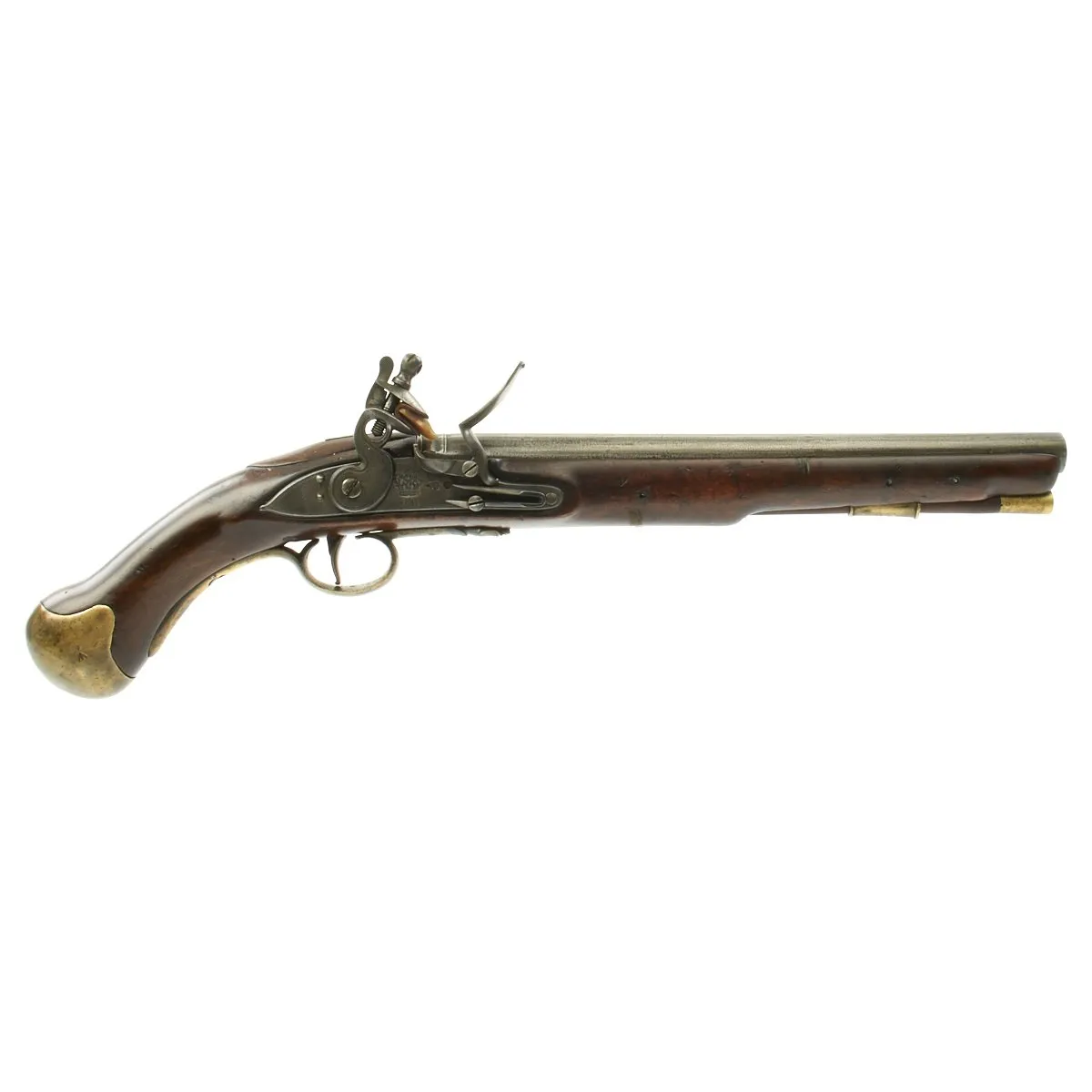 Original British Napoleonic Era Pattern 1800 Sea Service Tower-Marked Flintlock Pistol - c.1801