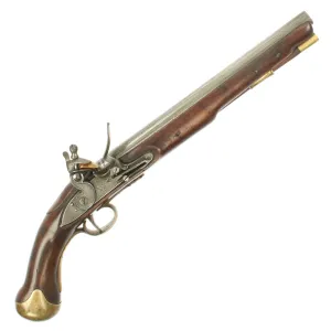 Original British Napoleonic Era Pattern 1800 Sea Service Tower-Marked Flintlock Pistol - c.1801