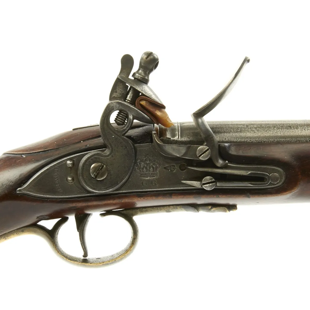 Original British Napoleonic Era Pattern 1800 Sea Service Tower-Marked Flintlock Pistol - c.1801