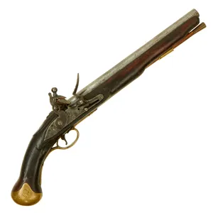 Original British Napoleonic Era Pattern 1800 Tower Marked Sea Service Flintlock Pistol with Belt Hook - circa 1805