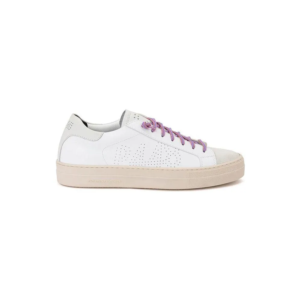 P448 White Leather Sneaker