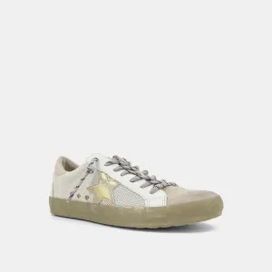 Paula  Gold Mesh Sneakers