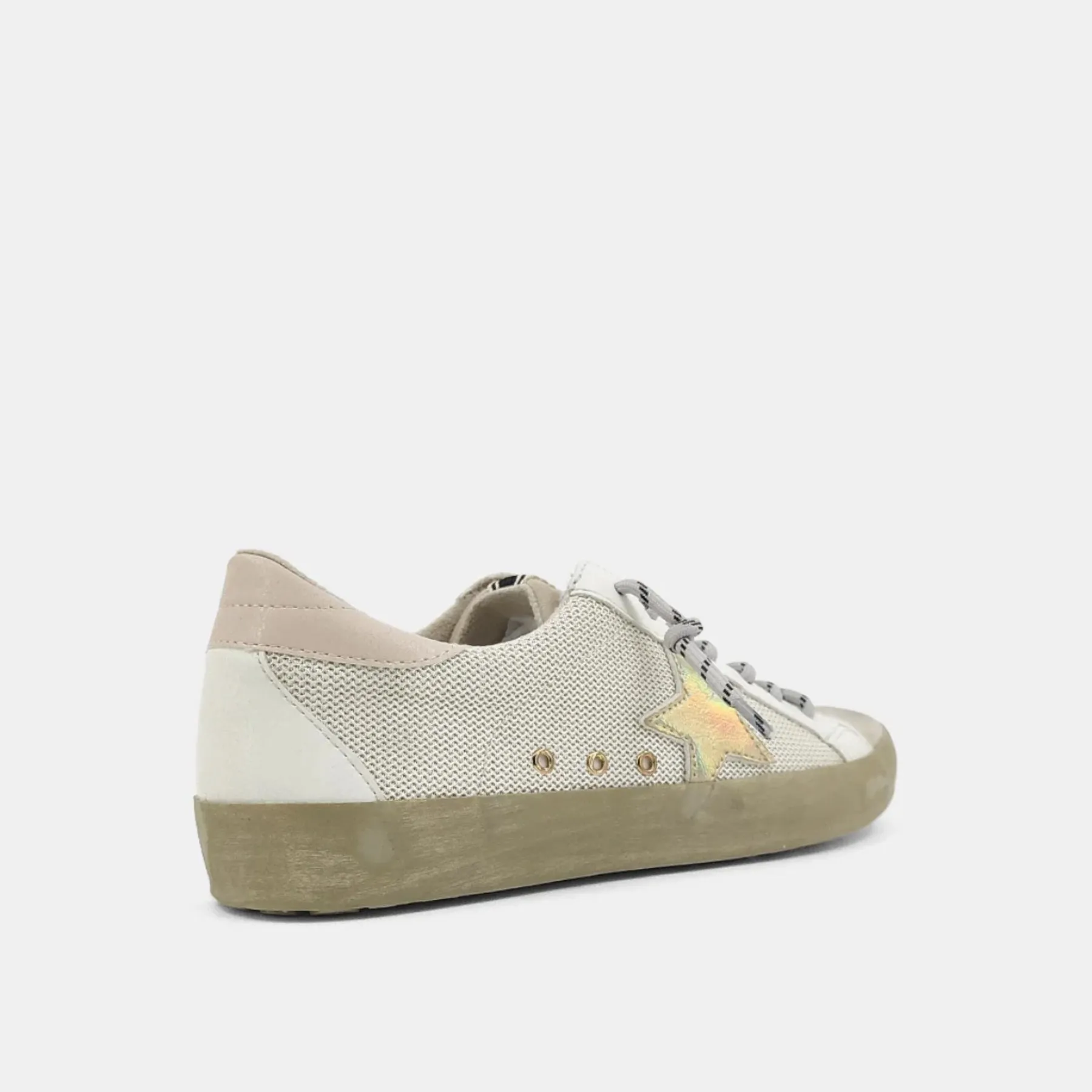 Paula  Gold Mesh Sneakers