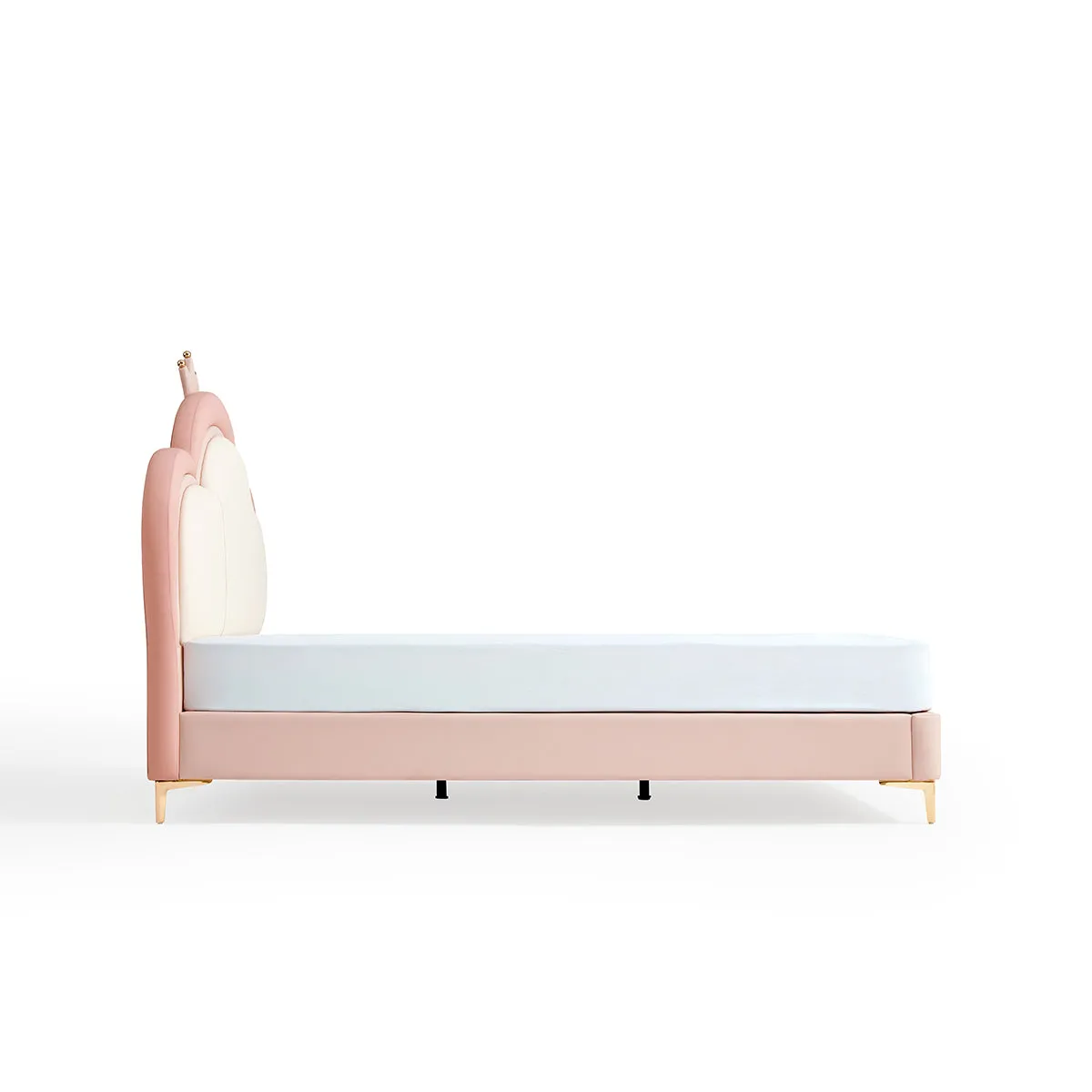 Pink Cloud Princess Bed with Mattress