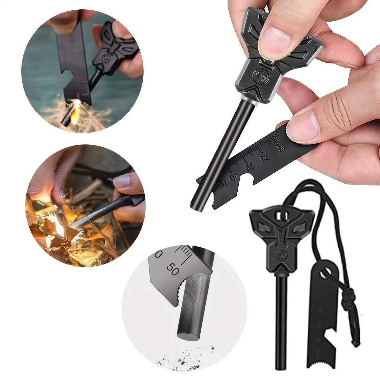 Portable Fire Starter Kit Essential Emergency Tool for Outdoor Survival