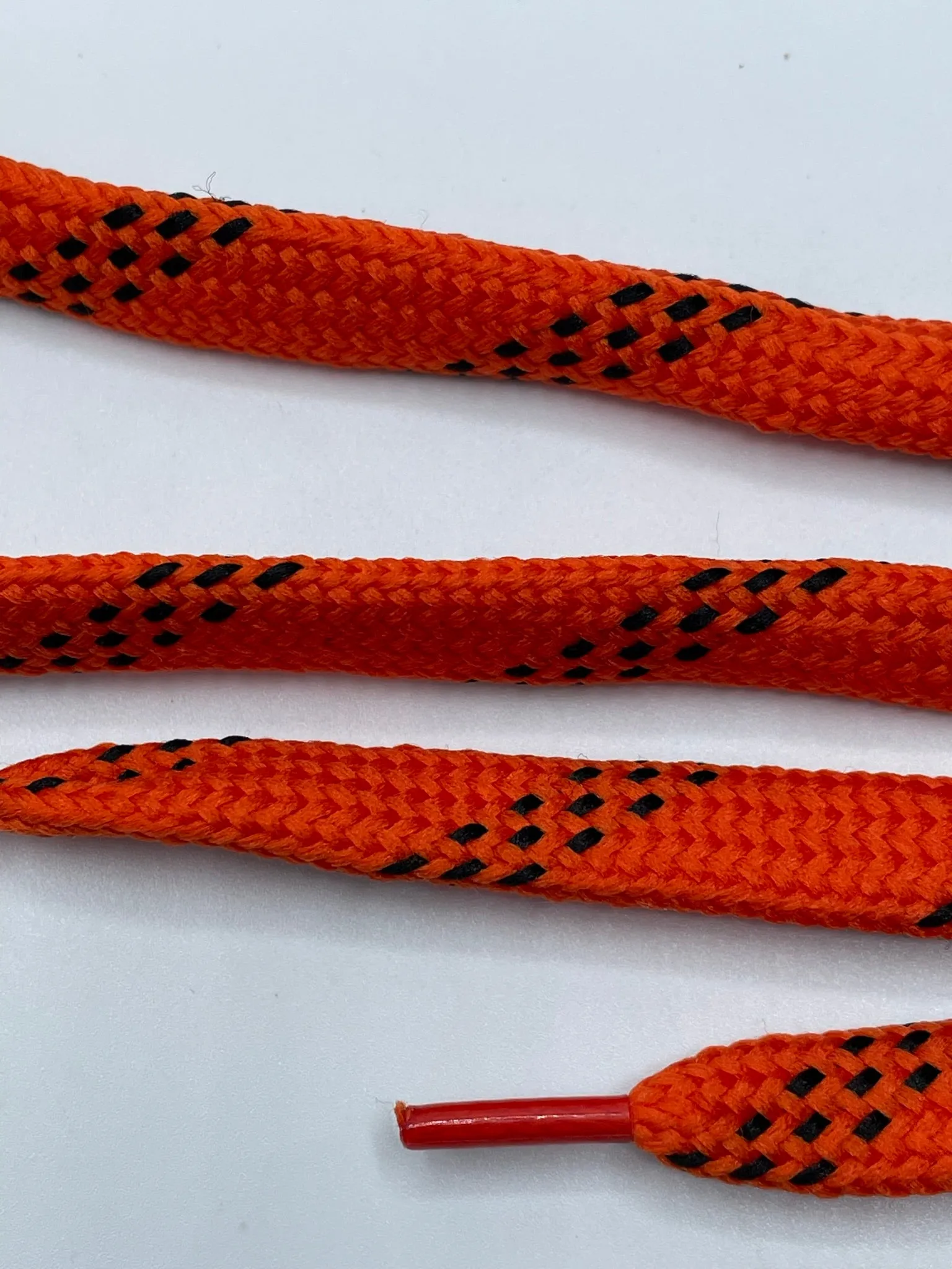 Premium Sport Laces - Orange with Black Accents