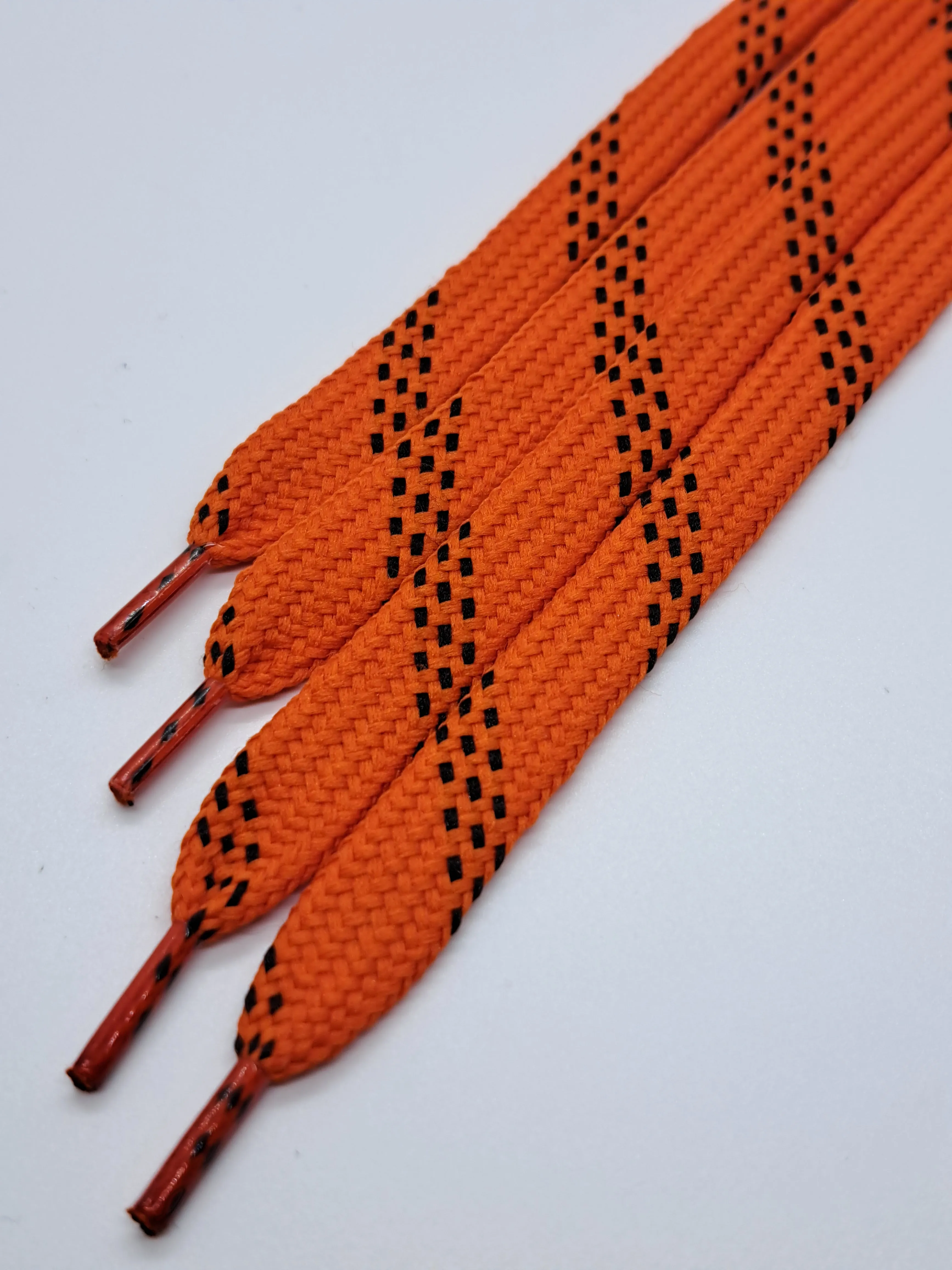 Premium Sport Laces - Orange with Black Accents