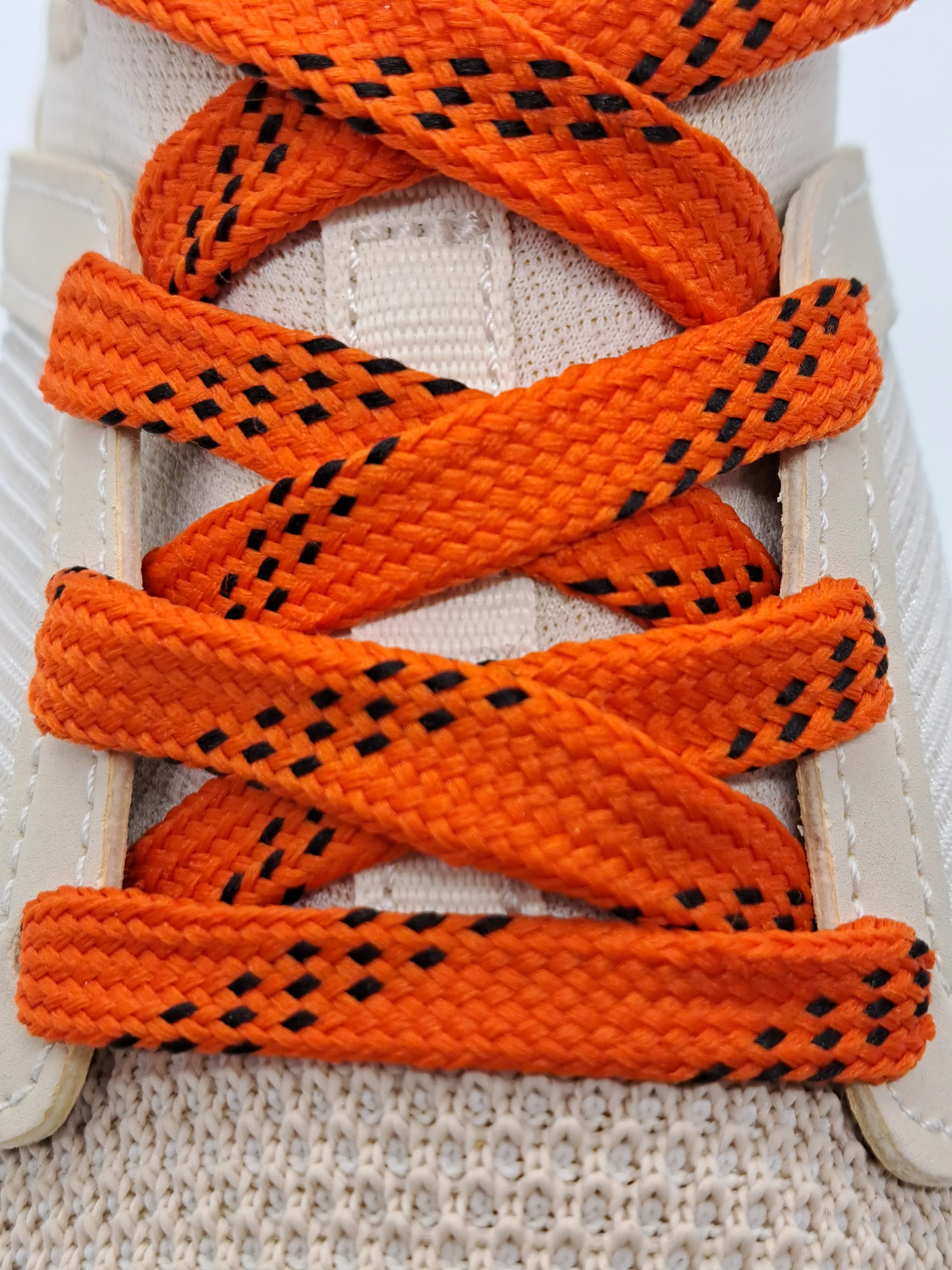 Premium Sport Laces - Orange with Black Accents