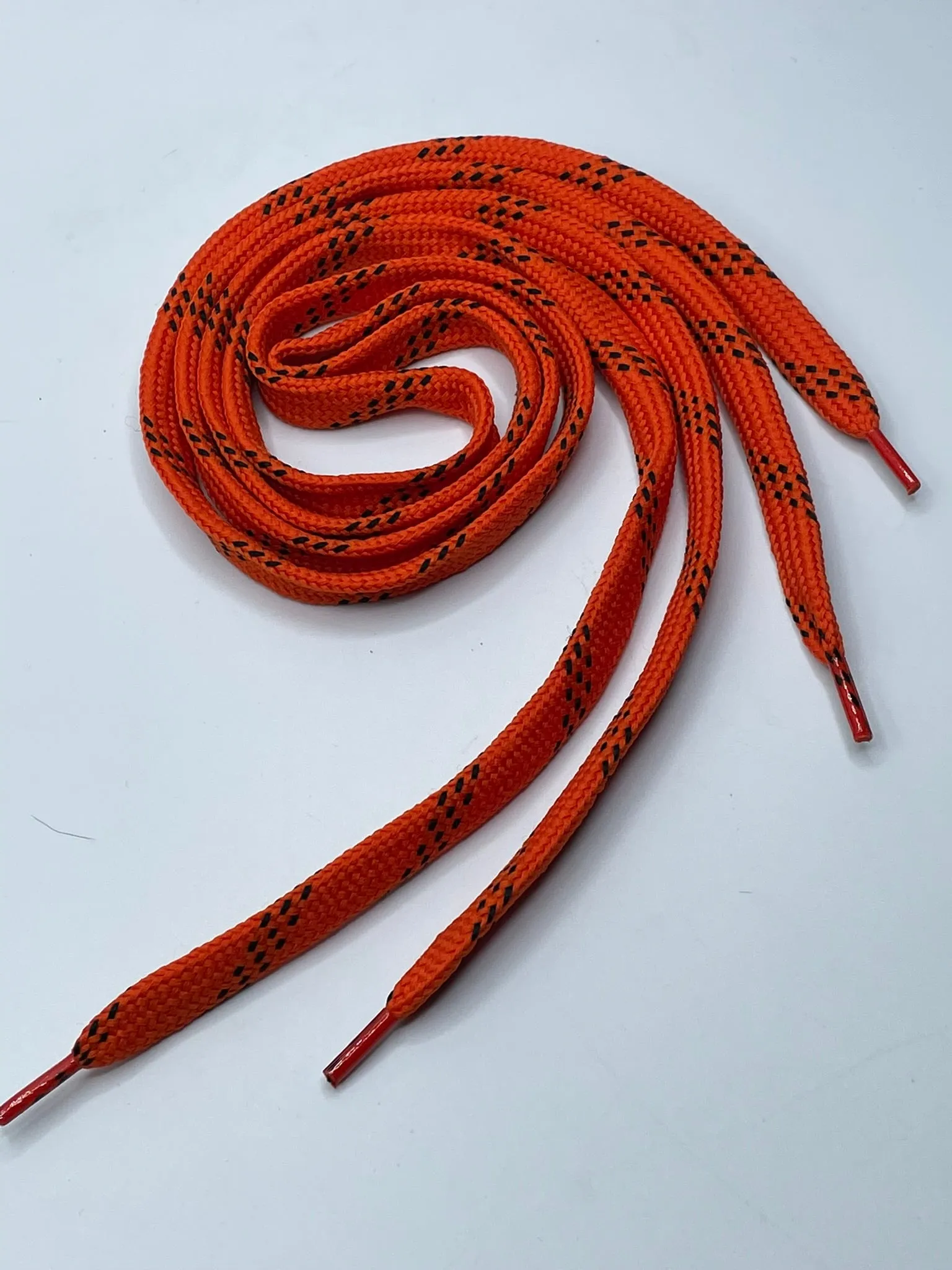 Premium Sport Laces - Orange with Black Accents