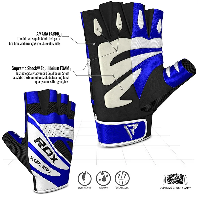 RDX S10 Concept Leather Gym Gloves