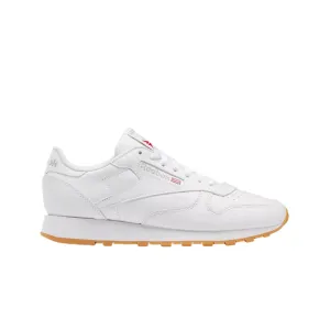 REEBOK GY0952 CLASSIC LEATHER MN'S (Medium) White/Grey/Gum Leather Lifestyle Shoes