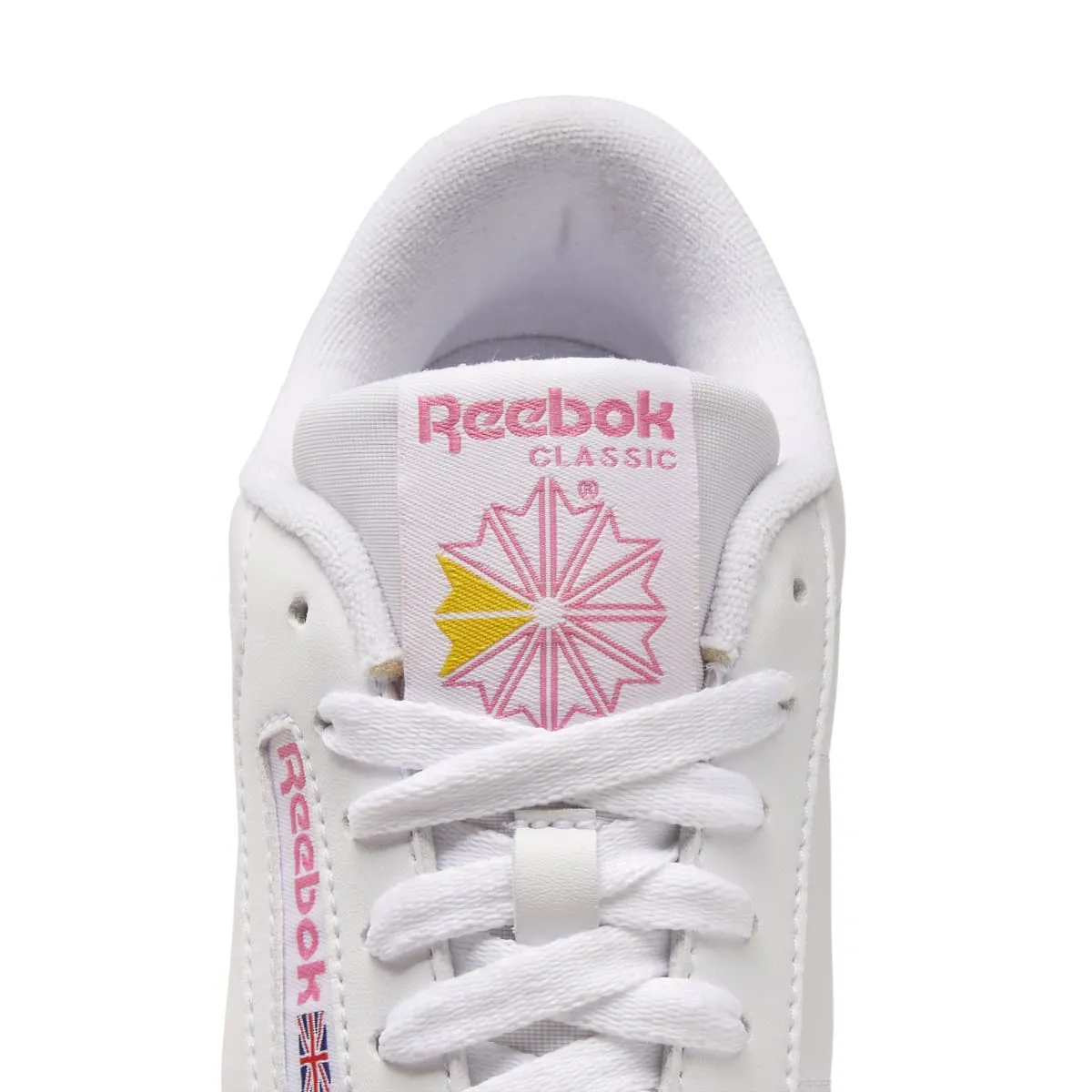 REEBOK HP7571 PRINCESS WMN'S (Medium) White/Pink/Yellow Synthetic Lifestyle Shoes