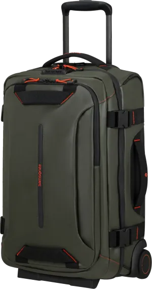 Samsonite Ecodiver Duffle with wheels double frame 55cm Climbing Ivy | Buy Samsonite Ecodiver Duffle with wheels double frame 55cm Climbing Ivy here | Outnorth