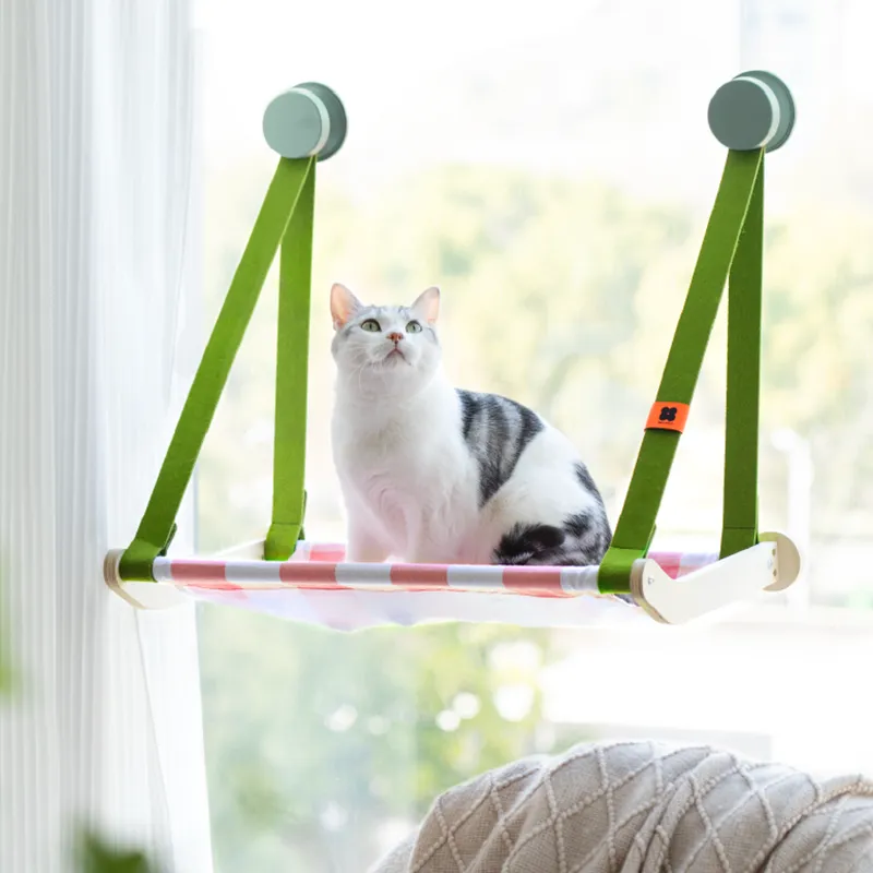 Spring Series Glass Suction Cup Cat Climbing Frame