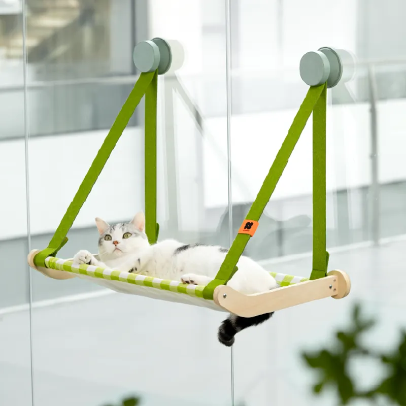 Spring Series Glass Suction Cup Cat Climbing Frame