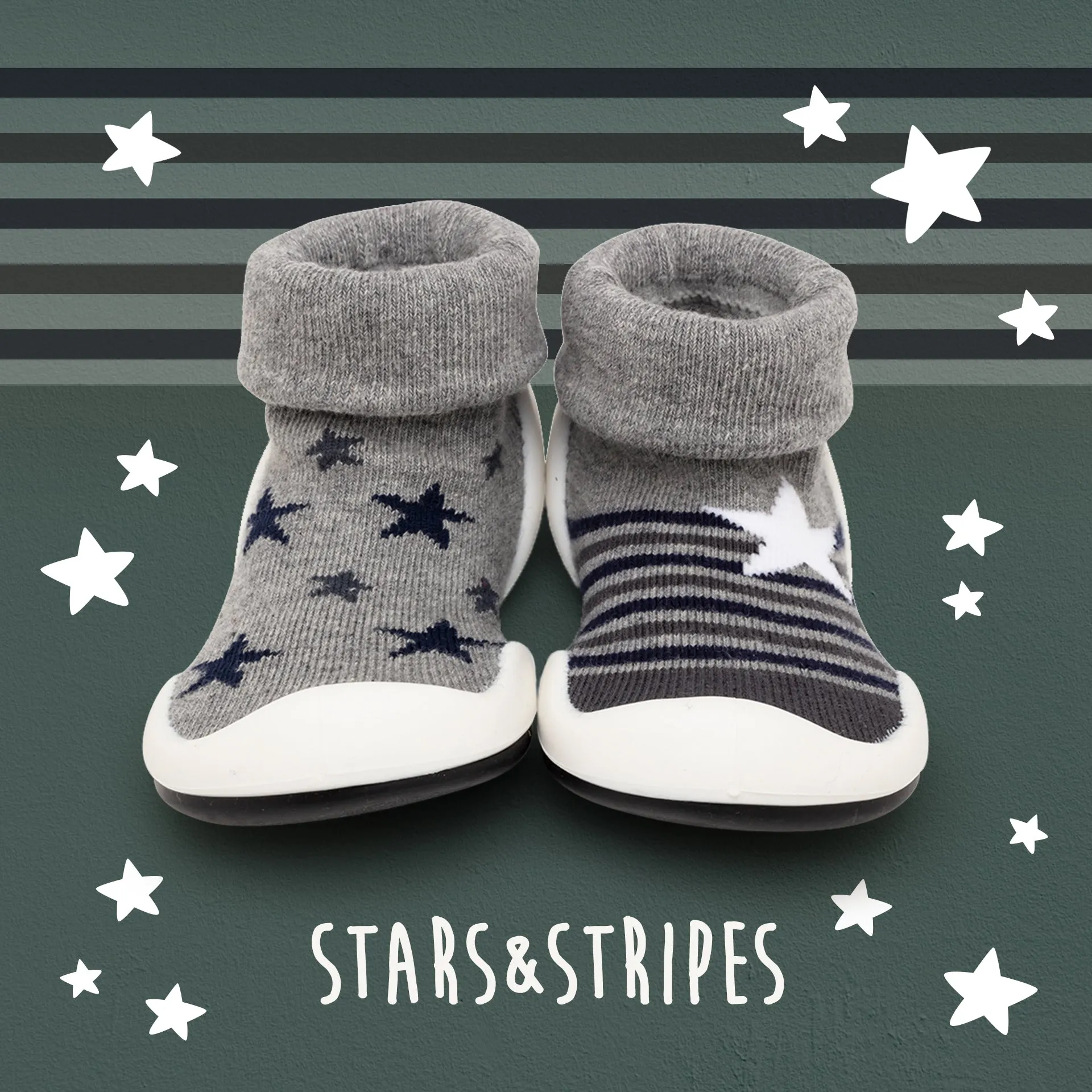 Stars & Stripes - Grey