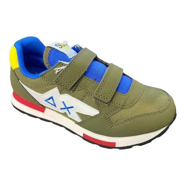 Sun68 scarpa sneakers da ragazzo Niki Solid Z32318 19 militare