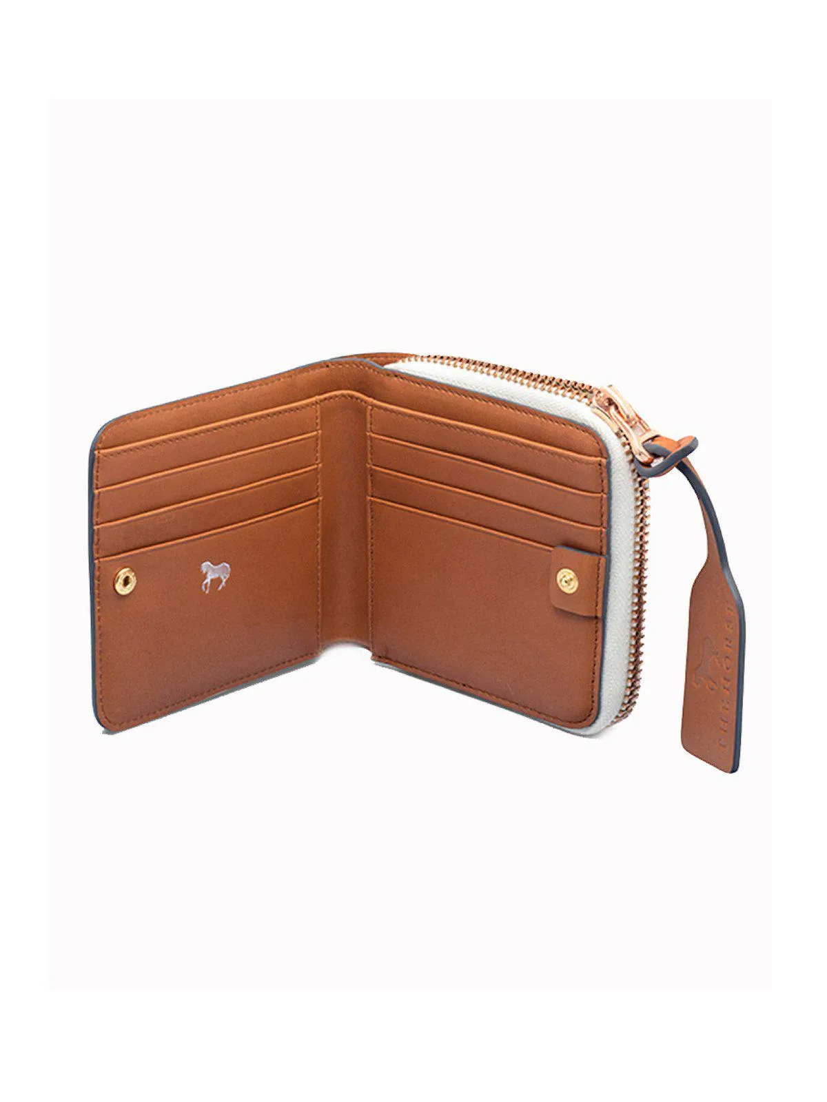 The Horse Mini Block Wallet Tan