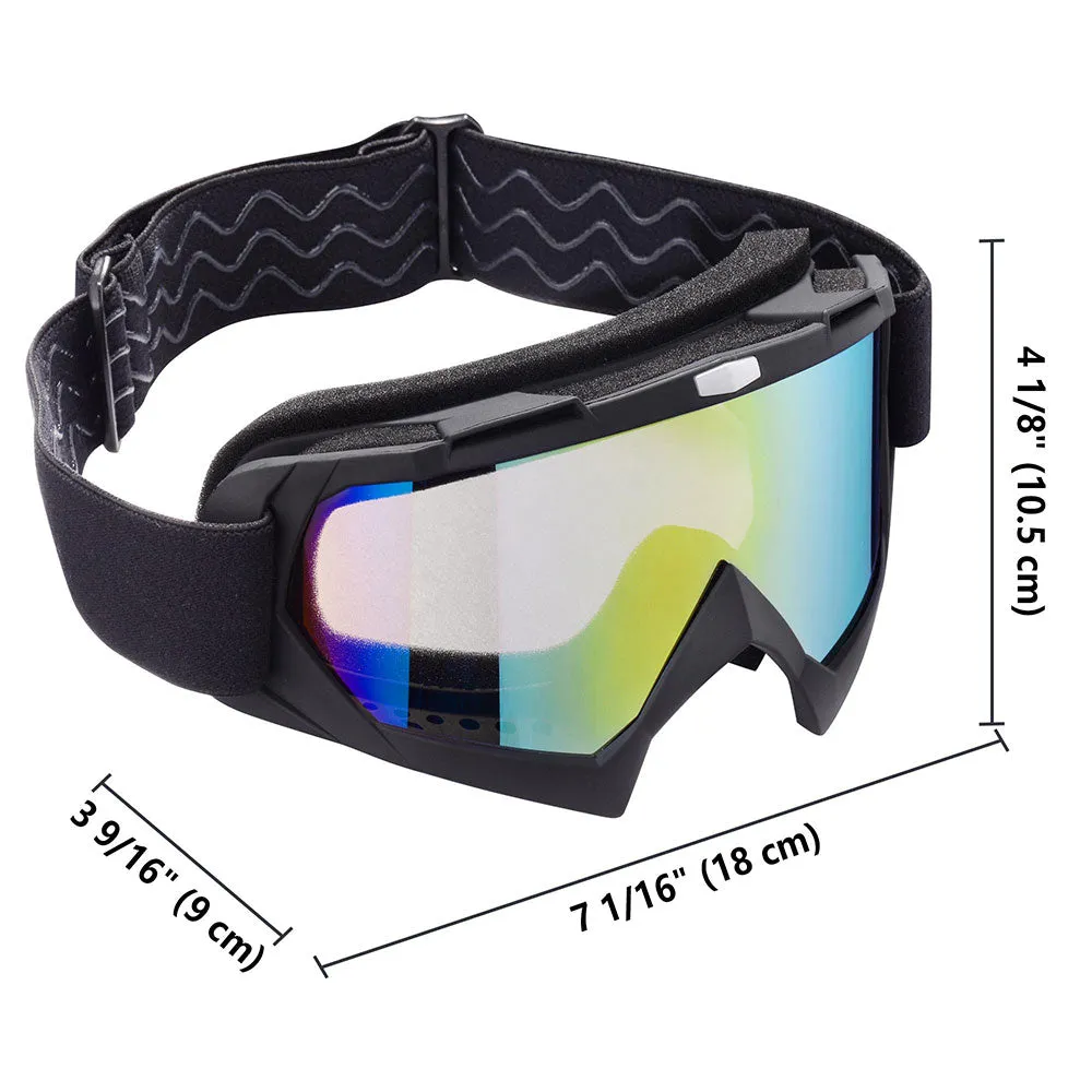 TheLAShop Bendable Dirt Bike Goggles Motocross ATV Glasses