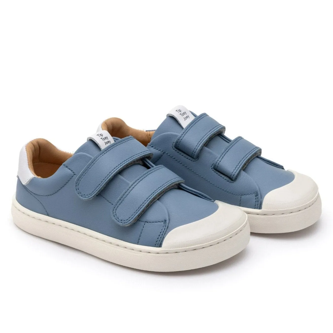 Tip Toey Joey Boy's and Girl's Ramp Sneakers - Denim / White