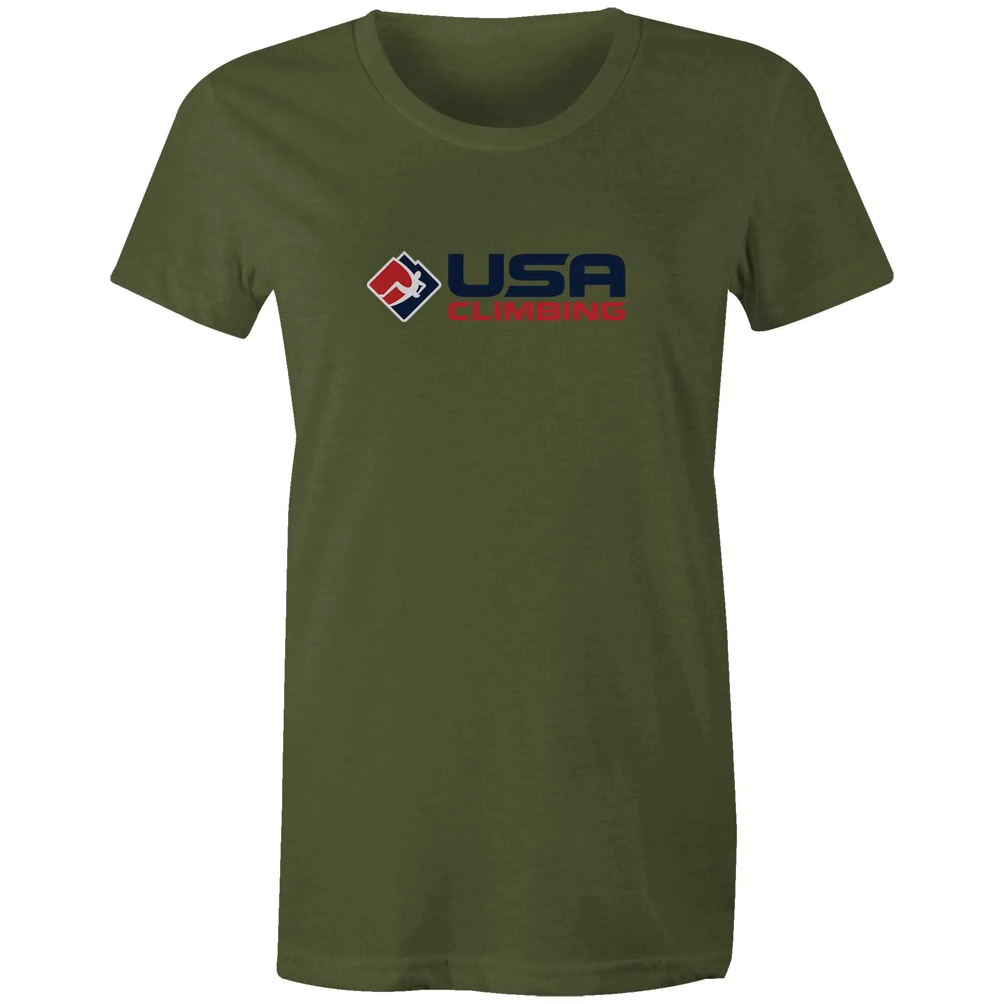 USA Climbing Horizontal Logo Tee Women's