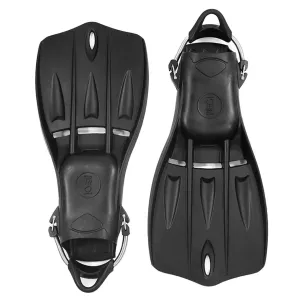 Used Fourth Element Tech Scuba Diving Fins - Black - Medium