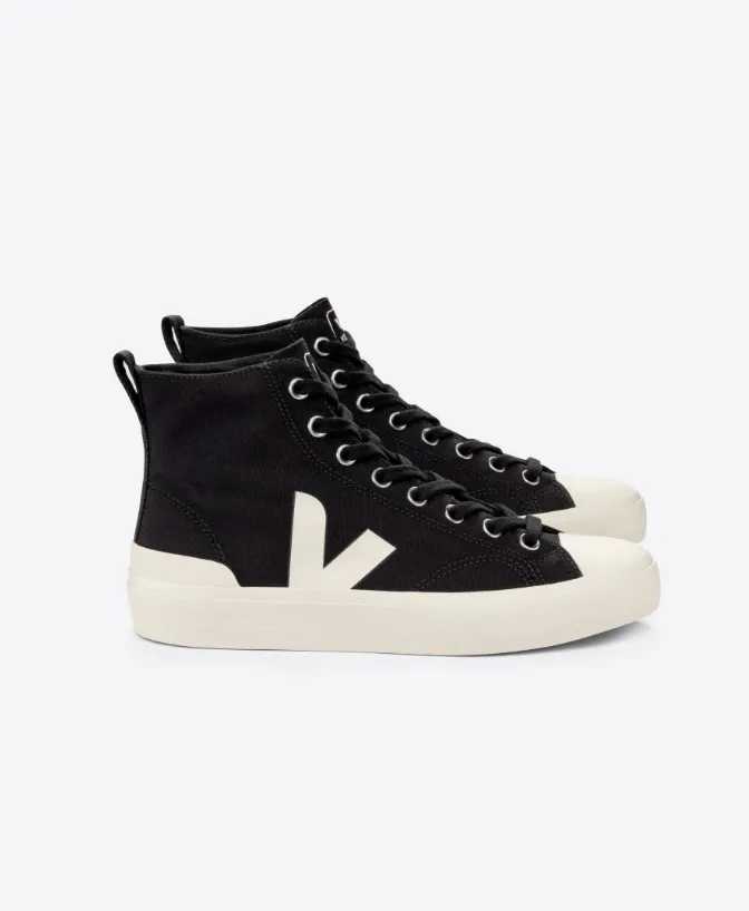 Veja Wata ll Black Canvas High Top