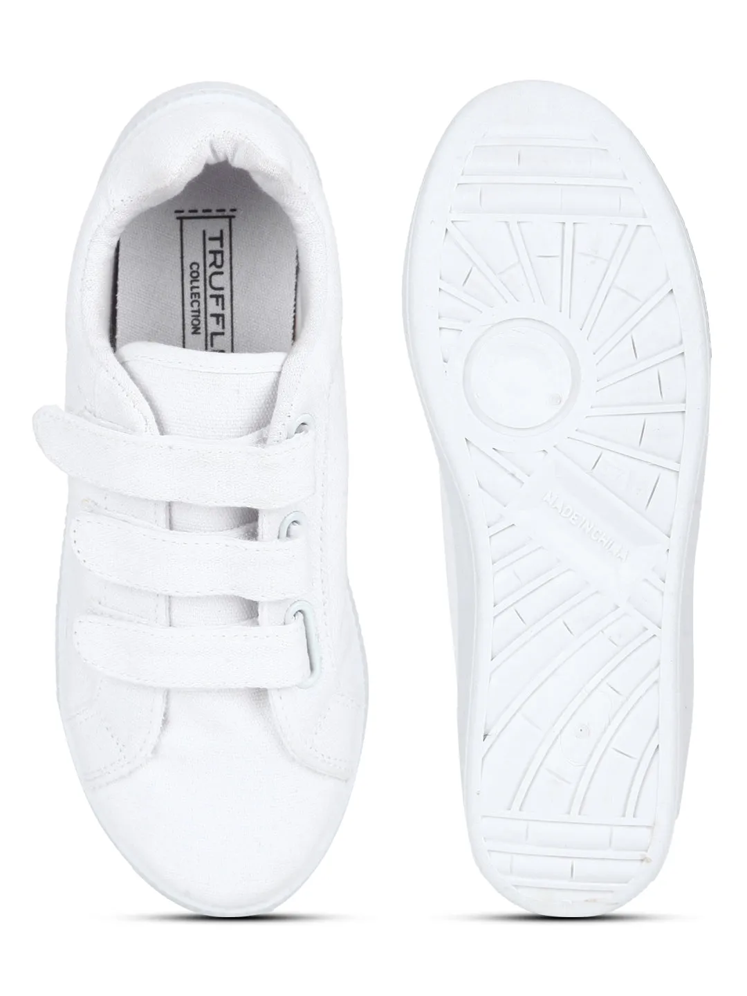 White Strap Slip-On Sneakers